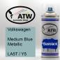 Preview: Volkswagen, Medium Blue Metallic, LA5T / Y5: 400ml Sprühdose, von ATW Autoteile West.